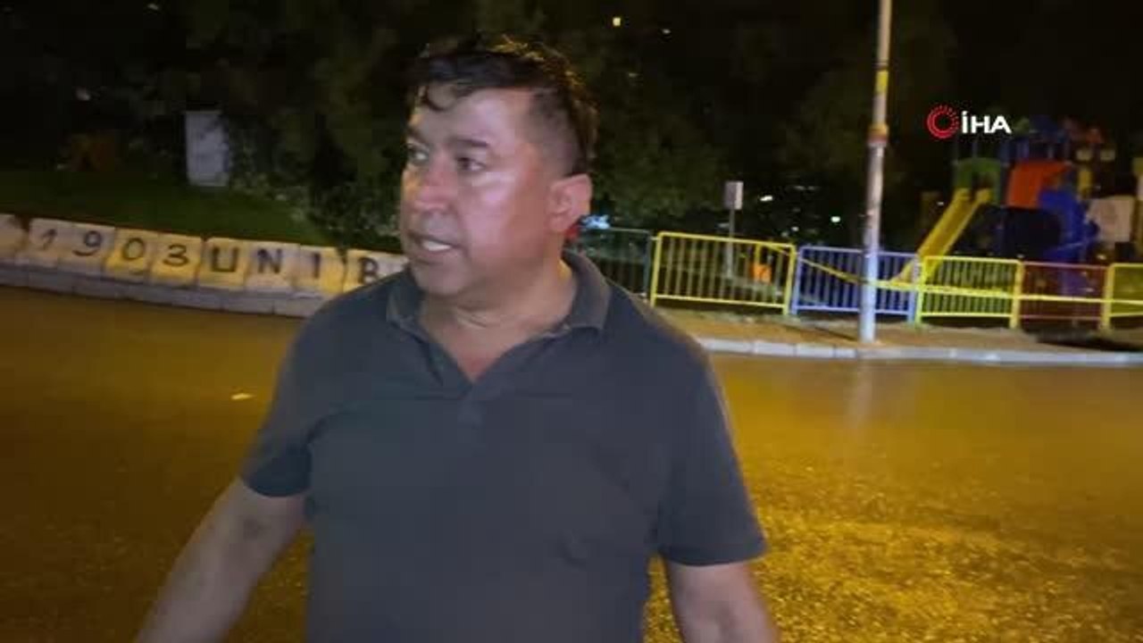 Kaldırımda yürürken hayatlarının şokunu yaşadılar