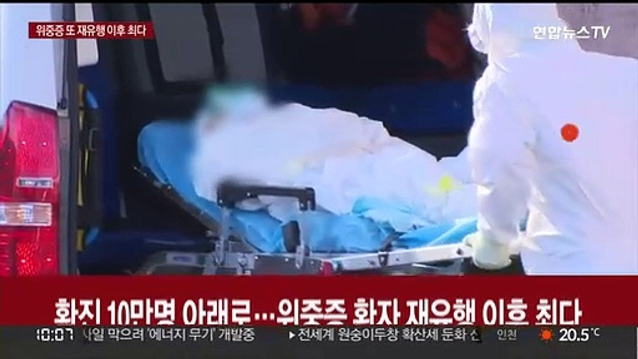 확진 10만명 아래로…위중증 환자 재유행 이후 최다
