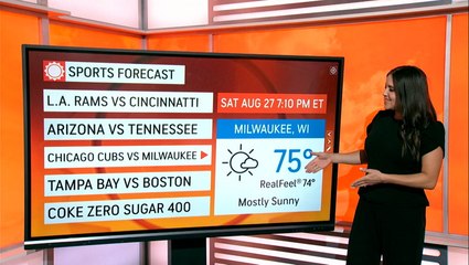 Your Saturday sports forecast for Aug. 27