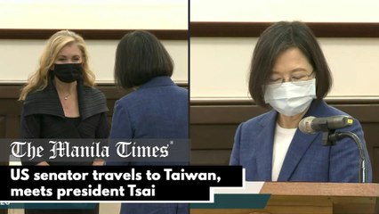 US senator travels to Taiwan, meets president Tsai