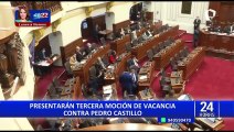 Pedro Castillo: congresistas preparan nueva moción de vacancia presidencial