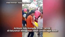 Ambyar, Adu Kompak Emak –emak di Kelurahan Wirogunan Gelar Lomba Jepit Balon