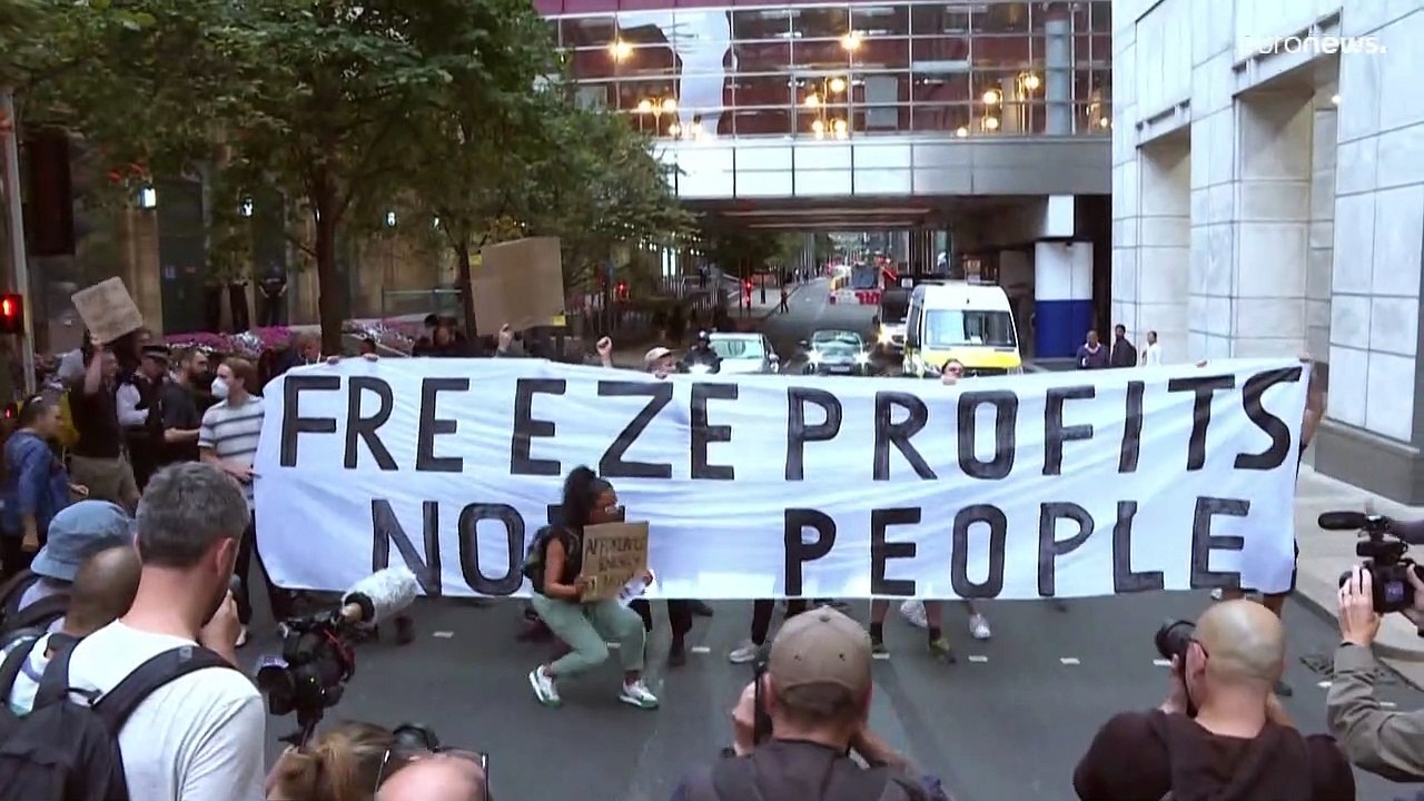 London: Protest gegen hohe Energiepreise - Deckelbetrag wird erhöht