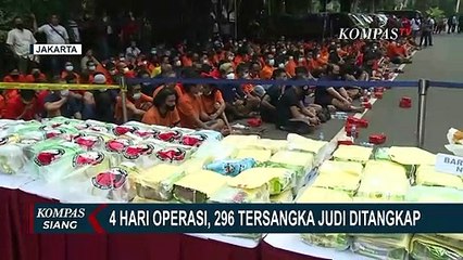 Selama 4 Hari Operasi, Polisi Tangkap 296 Tersangka Judi Online Maupun Konvensional