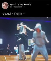 Casually Jung Kook Lifting Jimin