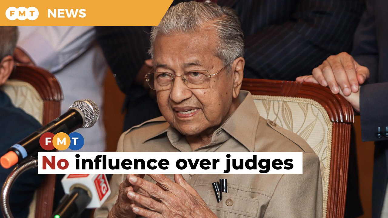 Dr M rejects claims of influence over judges in Najib’s trial