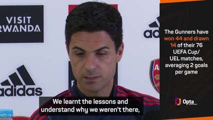 Télécharger la video: Arteta excited for Arsenal's Europa League return