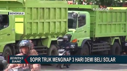 Demi Solar, Sopir Truk di Bengkulu Rela Menginap 3 Hari di SPBU
