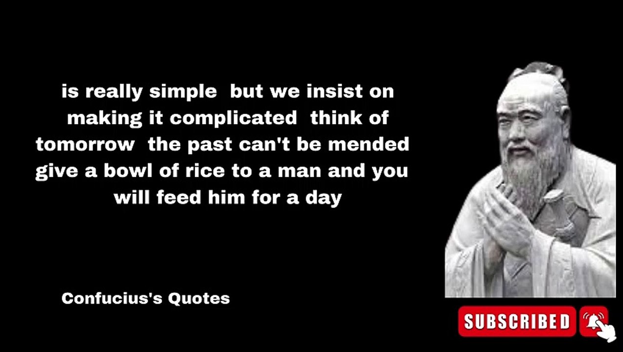 Confucius's Quotes which are better known in youth to not to Regret in Old Age|powerful life