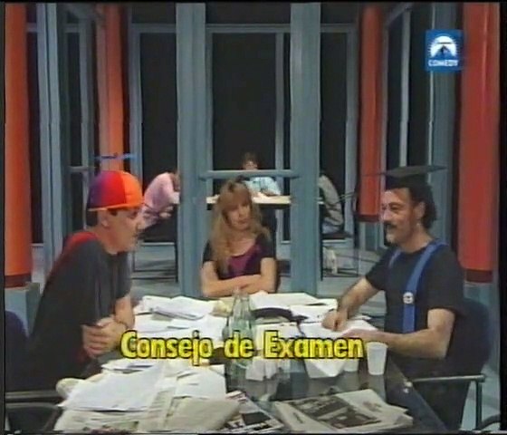 Faemino y Cansado, con Miriam Díaz Aroca, en 'Cajón desastre' (1991) Examen