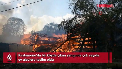 Kastamonu’da bir köy alevlere teslim oldu