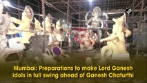 Preparations to make Lord Ganesh idols in full swing in Mumbai