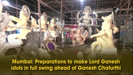 Preparations to make Lord Ganesh idols in full swing in Mumbai