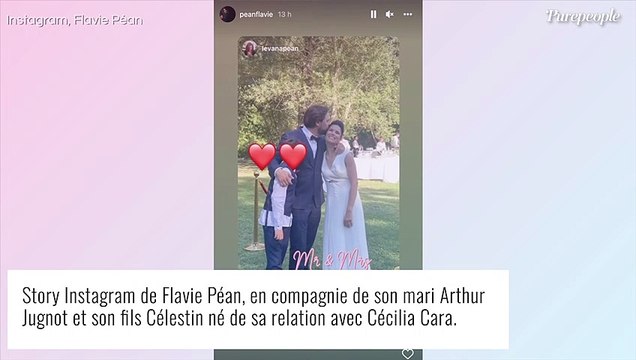 Flavie Péan et Arthur Jugnot : Un tendre baiser pour les jeunes mariés, l'actrice fière de son gros talent