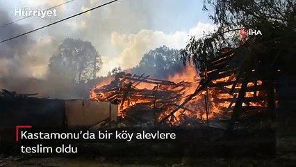 Kastamonu’da bir köy alevlere teslim oldu
