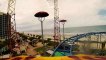 Sand Blaster Roller Coaster (Daytona Beach Boardwalk - Daytona Beach, FL) - Infamous / Dangerous Roller Coaster POV Video - Defunct Attraction Closed Due To Injuries