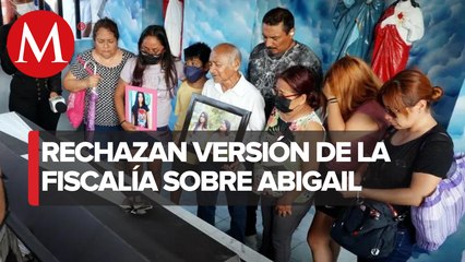 Familiares y amigos de Abigail Marchan en Oaxaca