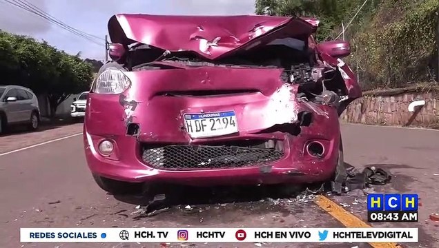 ¡Leñazo y medio! Un herido, deja brutal colisión en carretera hacia Valle de Ángeles