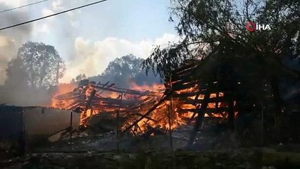 Kastamonu'da bir köy küle döndü! Kahreden görüntüler...
