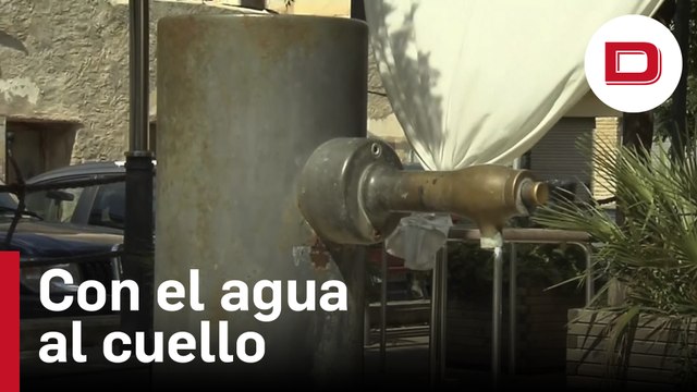 Con el agua al cuello, por falta de agua, en algunas poblaciones catalanas