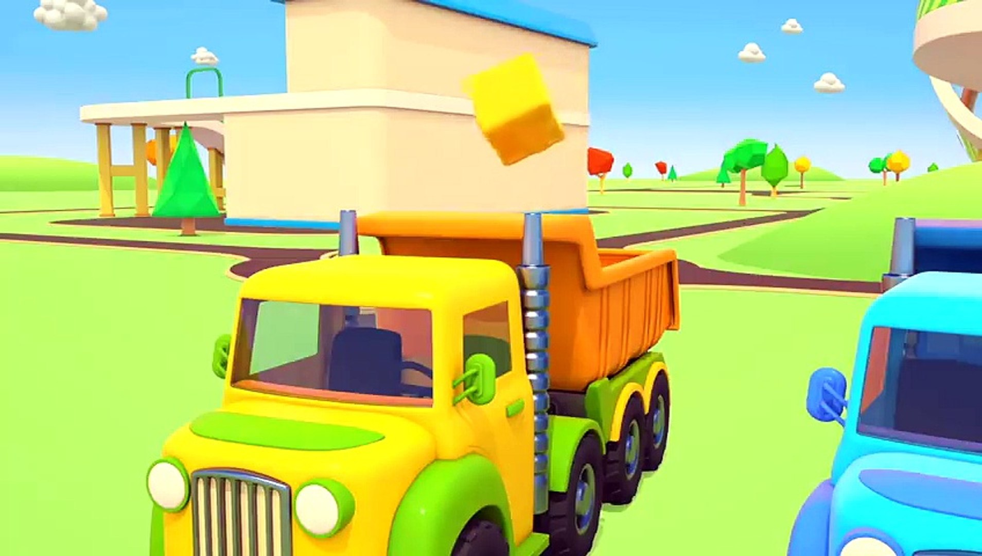 Helper Cars cartoons. Learning colors & numbers in English. 3D animation  series. - video Dailymotion