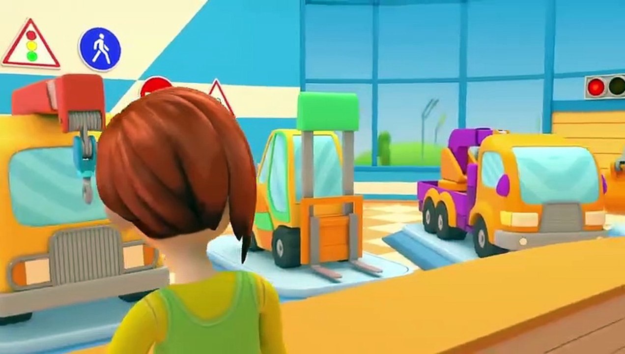 Excavator cartoons for kids. Car School full episodes. Car cartoons in English.