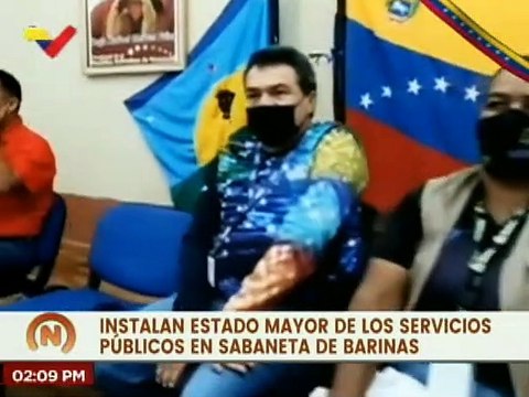 Instalan el Estado Mayor de los Servicios Públicos en Sabaneta de Barinas en beneficio del pueblo