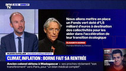 Climat, inflation, superprofits: Élisabeth Borne fait sa rentrée