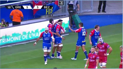 PRO D2 - Résumé FC Grenoble Rugby-AS Béziers Hérault: 19-15 - J01 - Saison 2022/2023