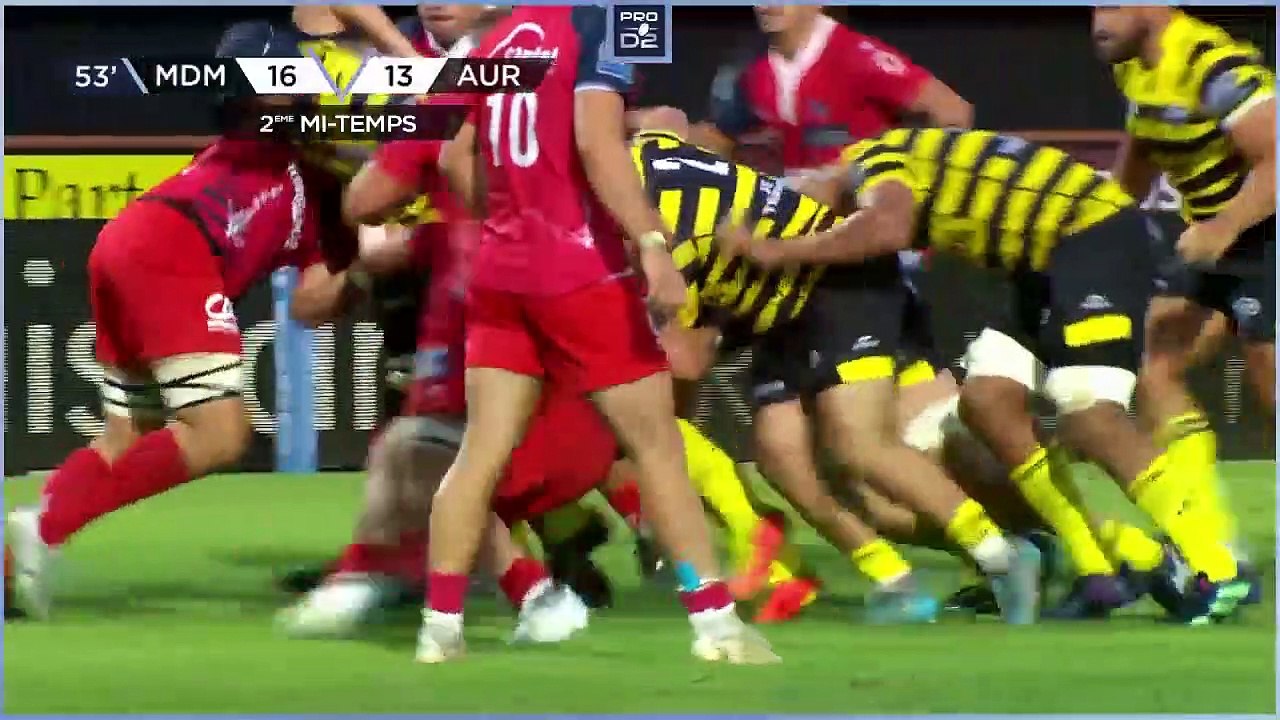 PRO D2 - Résumé Stade Montois-Stade Aurillacois: 40-18 - J01 - Saison 2022/2023