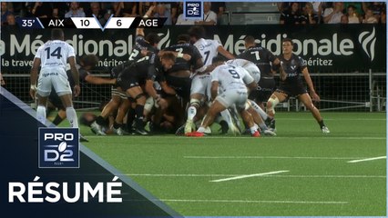 PRO D2 - Résumé Provence Rugby-SU Agen: 17-19 - J01 - Saison 2022/2023