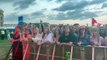 Crowd singing along with Declan McKenna at Victorious festival 2022 in Portsmouth