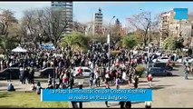 La Plata: movilización por Cristina Kirchner en Plaza Belgrano