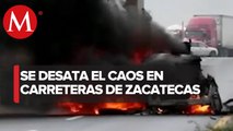 Nuevos bloqueos carreteros paralizan Zacatecas
