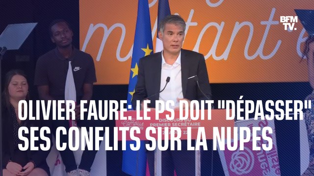 Olivier Faure appelle les membres du Parti socialiste à dépasser les débats internes au sujet de la Nupes