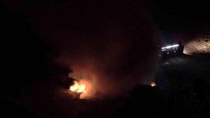 Çöplükte çıkan yangın büyümeden söndürüldü