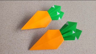 how to make carrot origami || Cara Membuat Origami Wortel