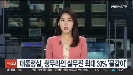 대통령실, 정무라인 실무진 최대 30% '물갈이'