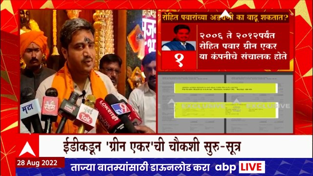 Sharad Pawar यांचे नातू आणि आमदार Rohit Pawar यांच्या अडचणीत आणखी वाढ होण्याची शक्यता : ABP Majha