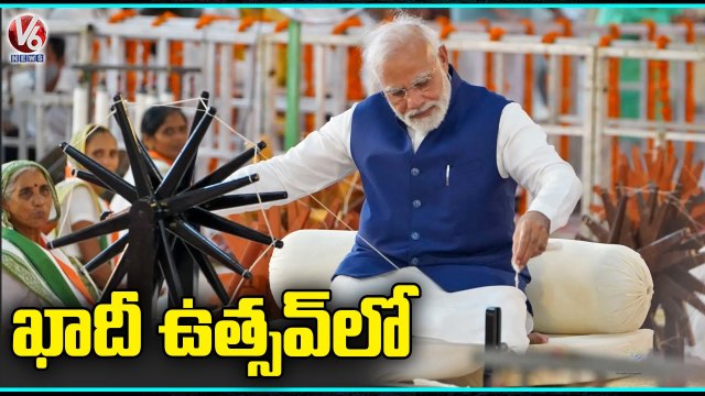 PM Modi Inaugurates Atal Bridge at Sabarmati Riverfront, Attends 'Khadi Utsav' Event _ Ahmedabad