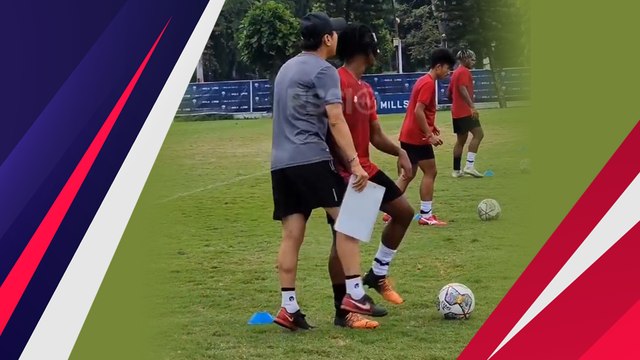 Kocak! Shin Tae-yong Jahili Ronaldo di Sela Latihan Timnas Indonesia U-19
