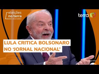 Lula no 'JN': "Bolsonaro não manda em nada, parece bobo da corte"