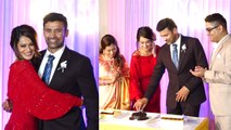 Payal Rohatgi Sangram Singh Reception: पहले काटा Cake फिर हुई शानदार शाम की शुरुआत, Video viral