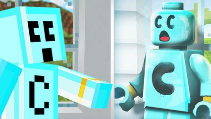 Minecraft but Everything I touch turns to Lego