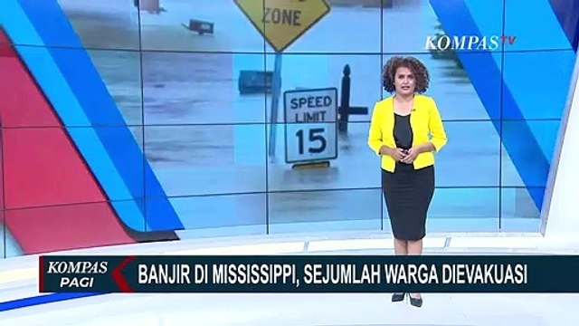 Hujan Deras dan Banjir Bandang Sebabkan Banjir di Mississippi, Sejumlah Warga Dievakuasi