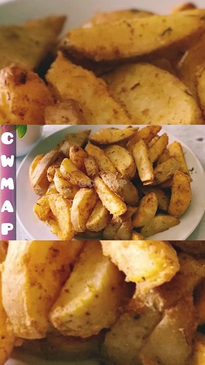 Crispy Potato wedges | Easy Tasty Snack Recipe | Baked Potato Wedges Recipe By CWMAP  Potato Wedges - Cafe Style Instant Crisp