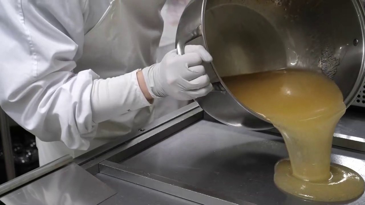 Mass production process of character handmade candy!!  Amazing korean candy factory