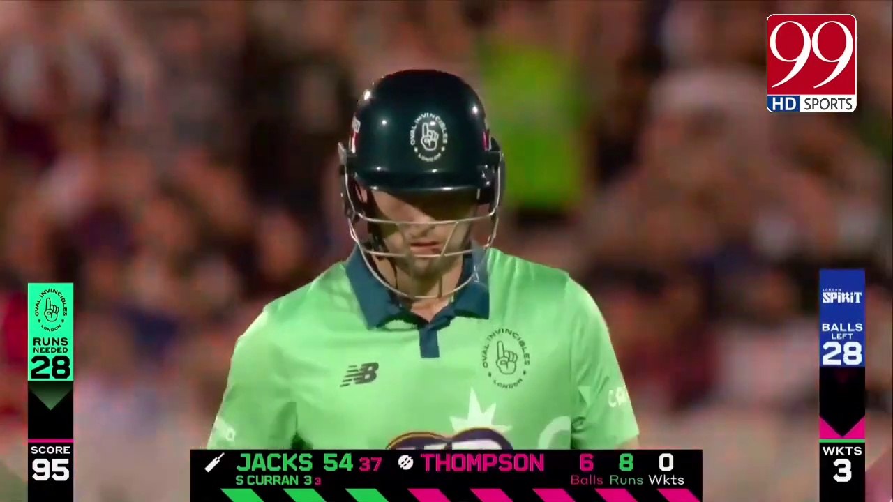 Hundred Mens Competition 2022 - Match 27 Highlights - London Spirit vs Oval Invincibles