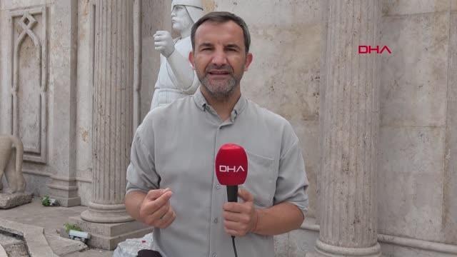 Konya gündem haberleri... SELÇUKLU DÖNEMİNİ TEMSİL EDEN ASKER HEYKELİNİN MIZRAĞI ÇALINDI