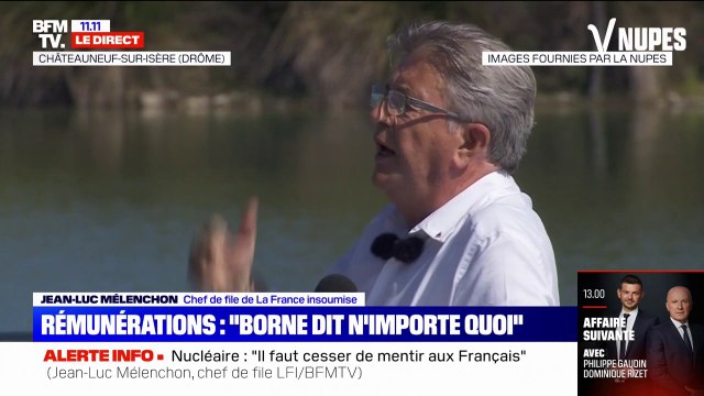 Planification écologique: Jean-Luc Mélenchon tacle Emmanuel Macron de petit Mélenchon de contrebande